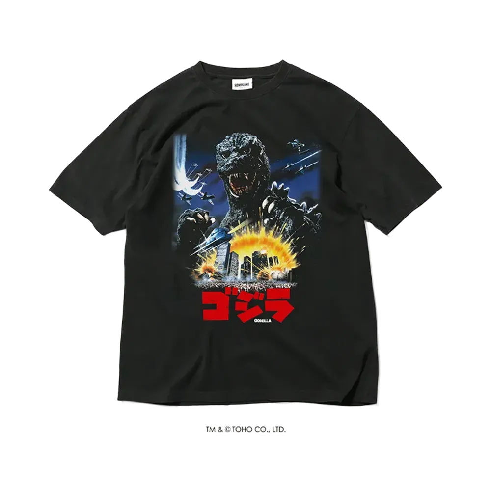 GODZILLA | HOMEGAME \ 1984 ゴジラ TEE BLACK