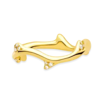 Dior Bois de Rose Earrings Ring "Yellow Gold/Diamond"