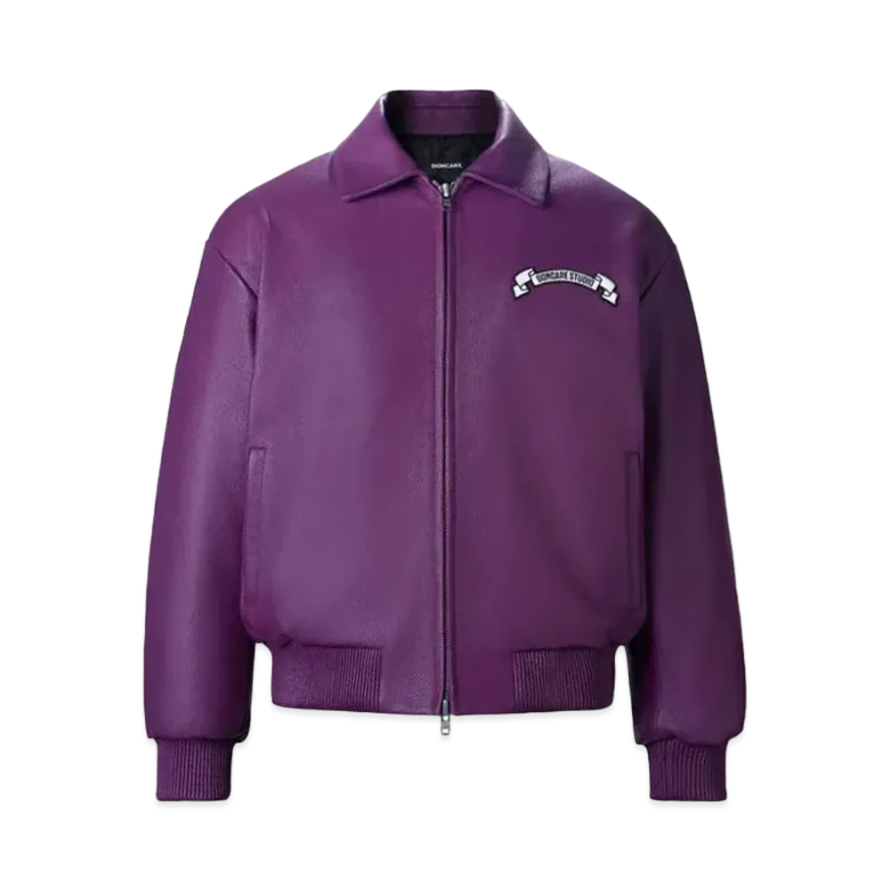 DONCARE Purple Leather Jacket "Purple"