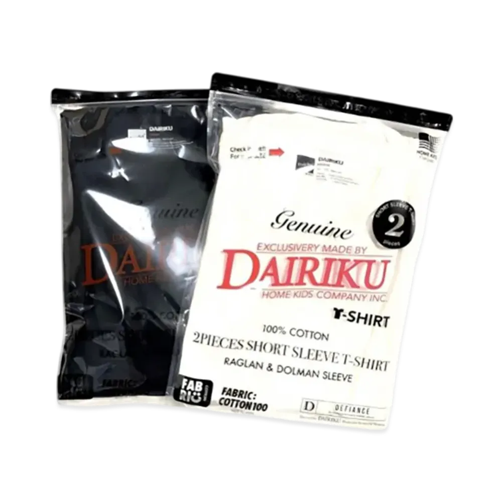 DAIRIKU 2Piece Pack Tee "Black"