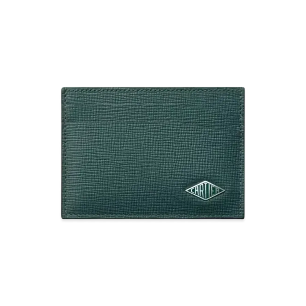 Cartier Losange Small Leather Goods, Card Holder "Pine Green"