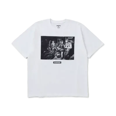 NEIGHBORHOOD x OSAMU NAGAHAMA . Tee SS-2 "White"