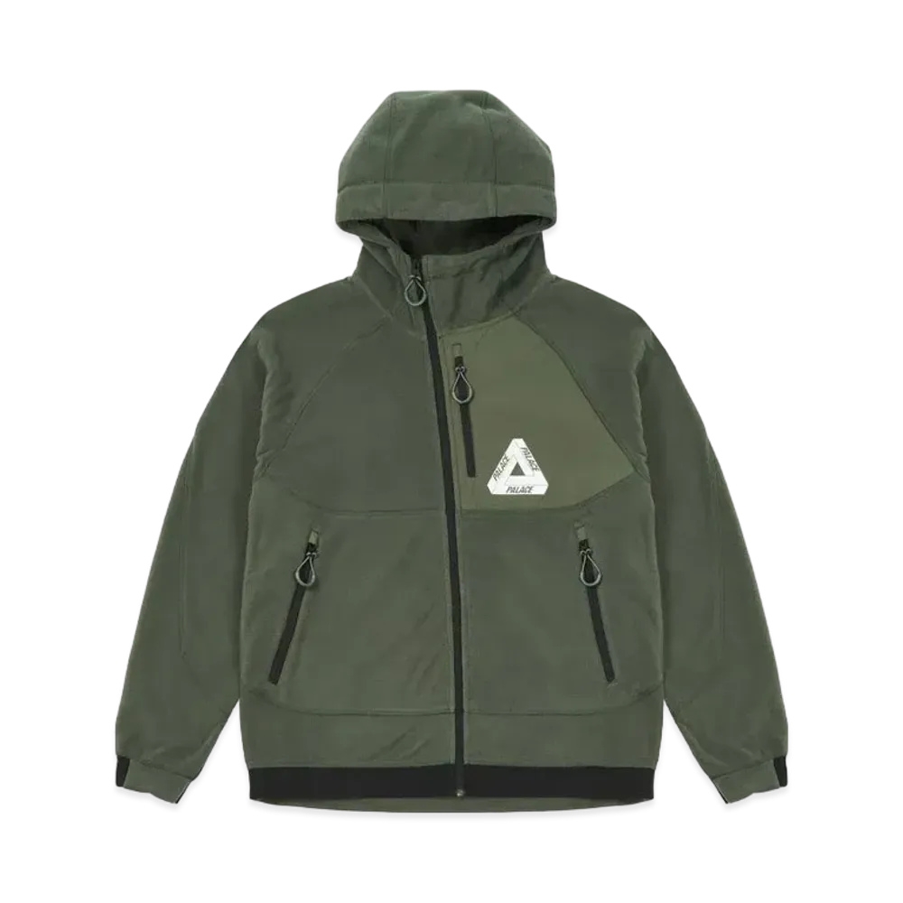 PALACE POLAR FLEECE ASYMMETRIC JACKET "Green"