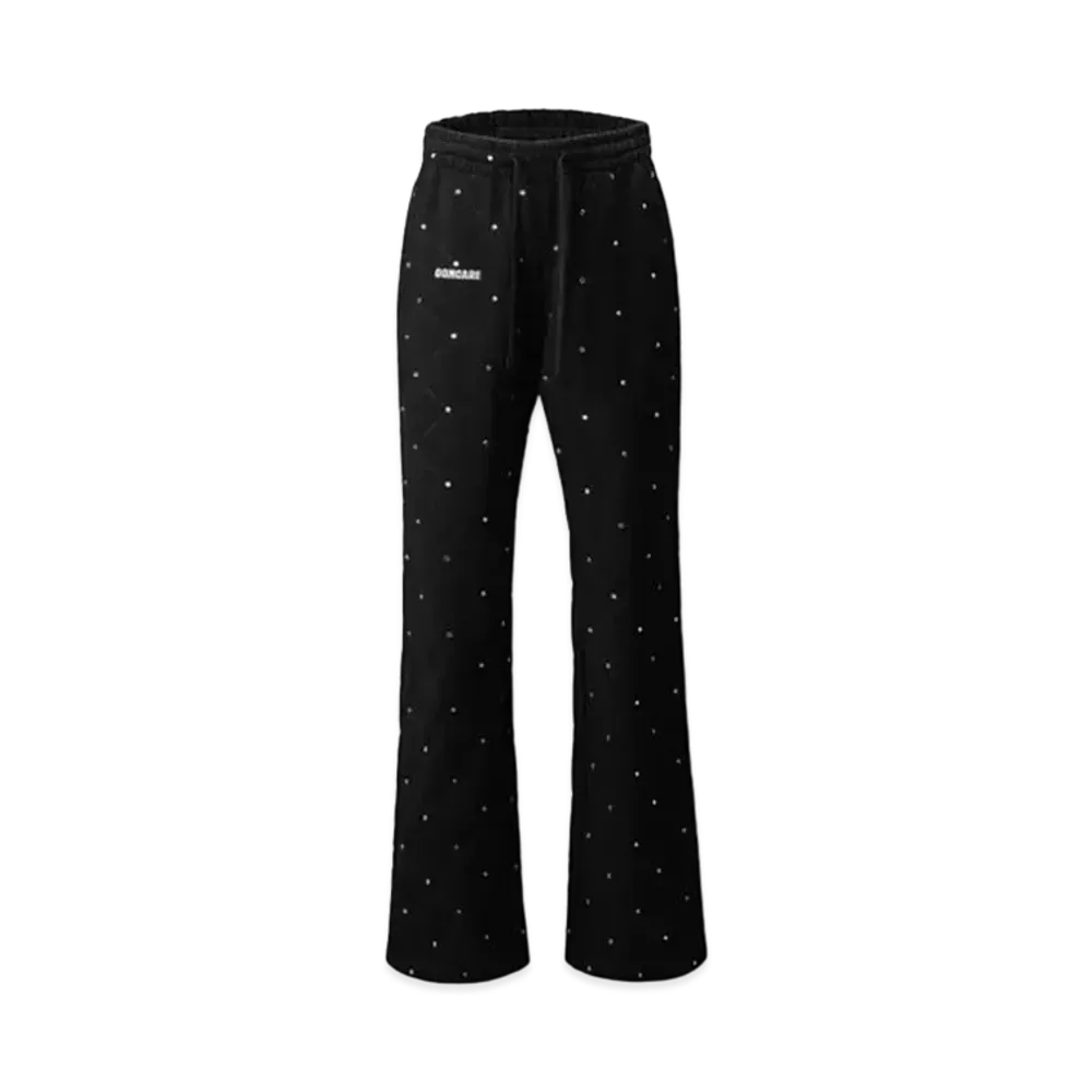 DONCARE Crystal Embellished Sweatpants "Black"