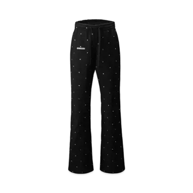 DONCARE Crystal Embellished Sweatpants "Black"