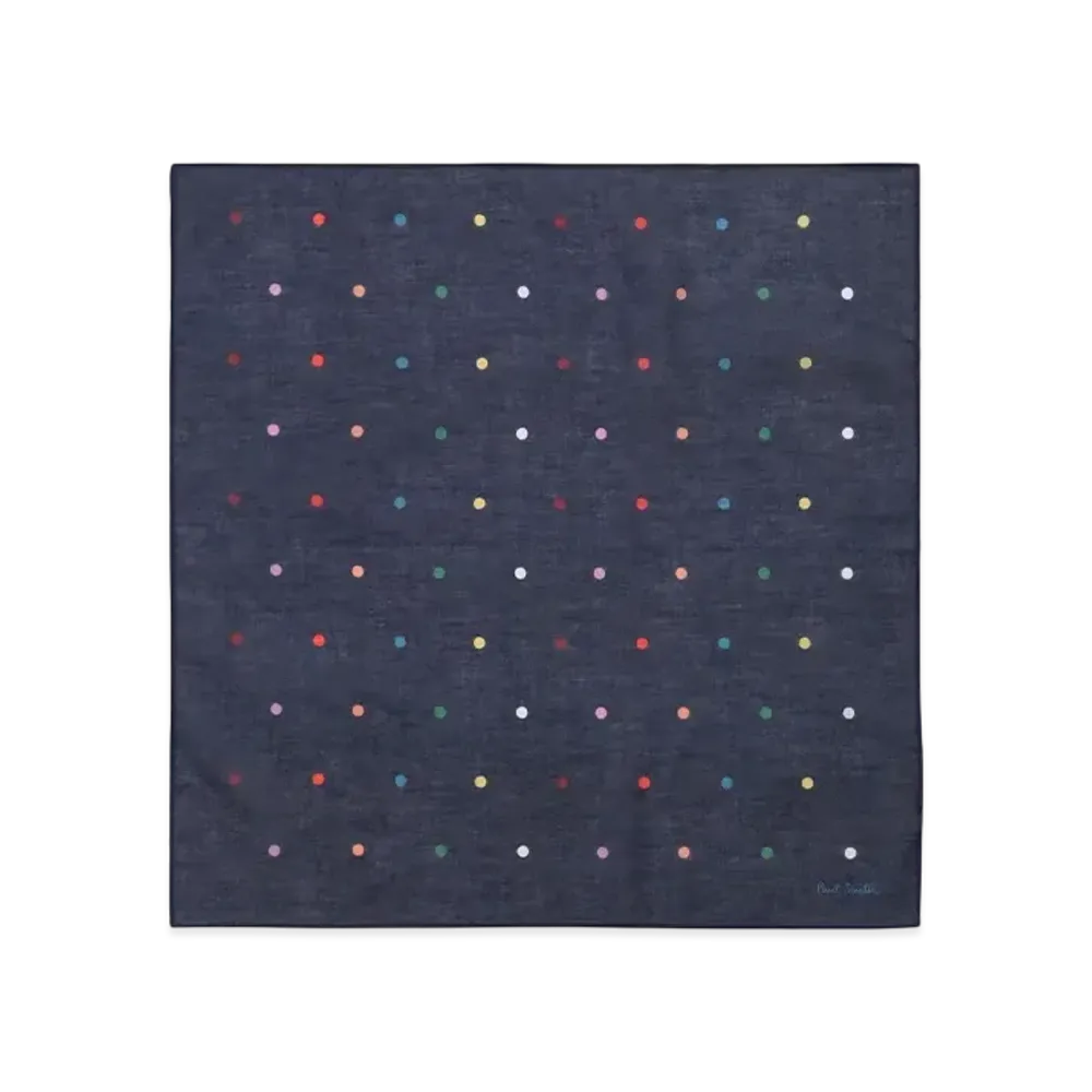 Paul Smith Multi Spots Handkerchief "Navy"