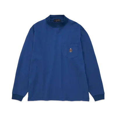 DIGAWEL CRST Pocket Long Sleeve Mock-turtle Tshirts "073/Blue"