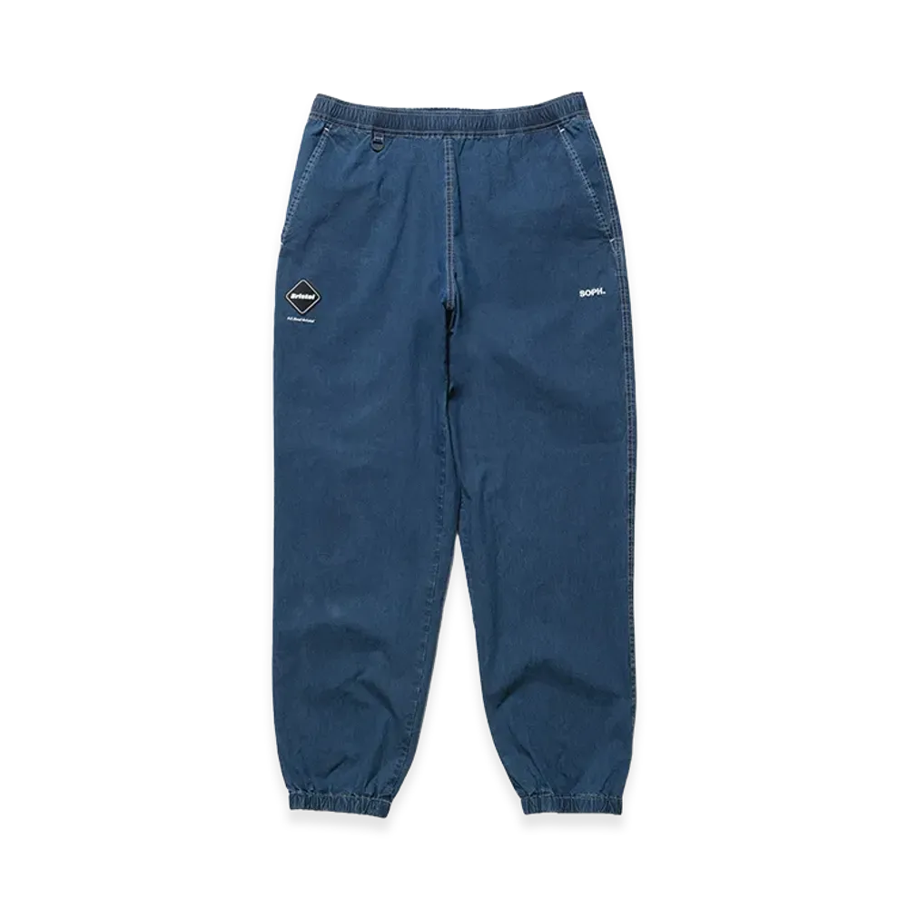 F.C.Real Bristol Washed Crisp Denim Track Pants "Indigo"