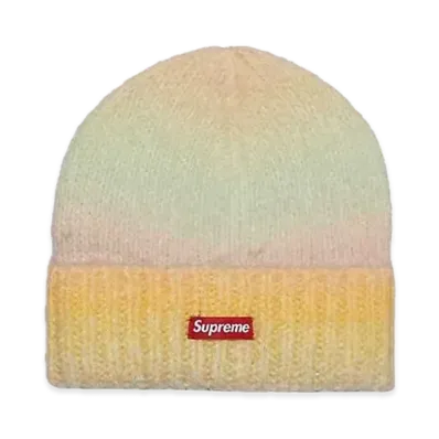 Supreme Gradient Stripe Beanie "Yellow"