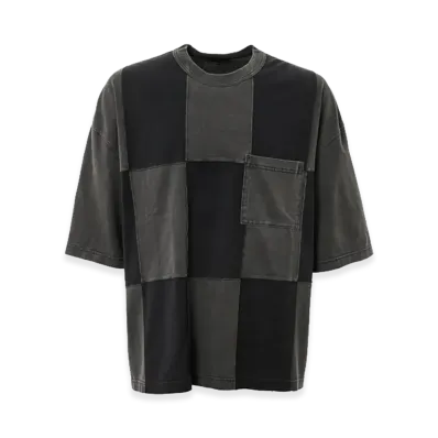 COMME des GARCONS HOMME Panel Patchwork T-Shirts "Charcoal Gray"