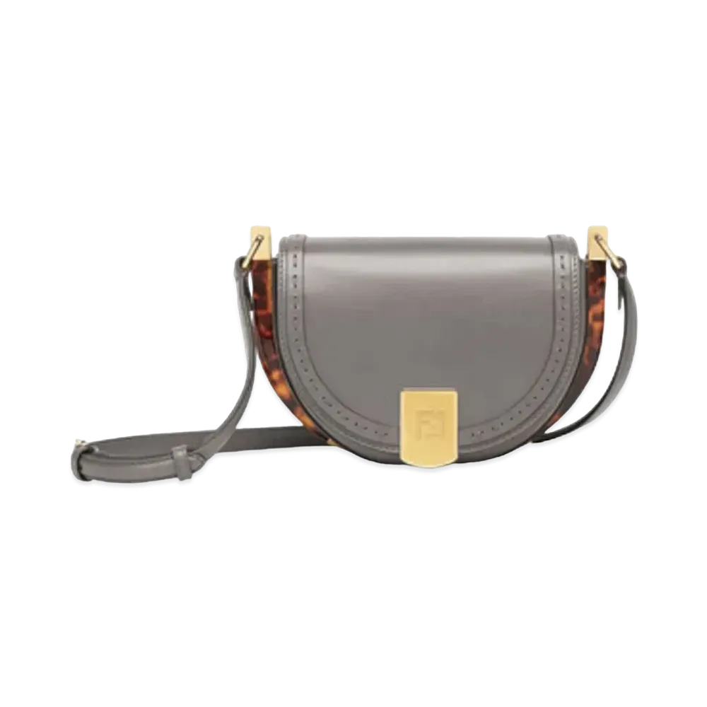 FENDI Moonlight Leather Bag "Gray"
