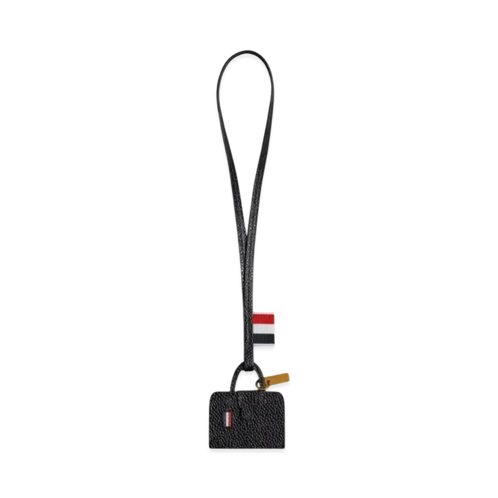 THOM BROWNE Mr.thom Bag Charm "Black"
