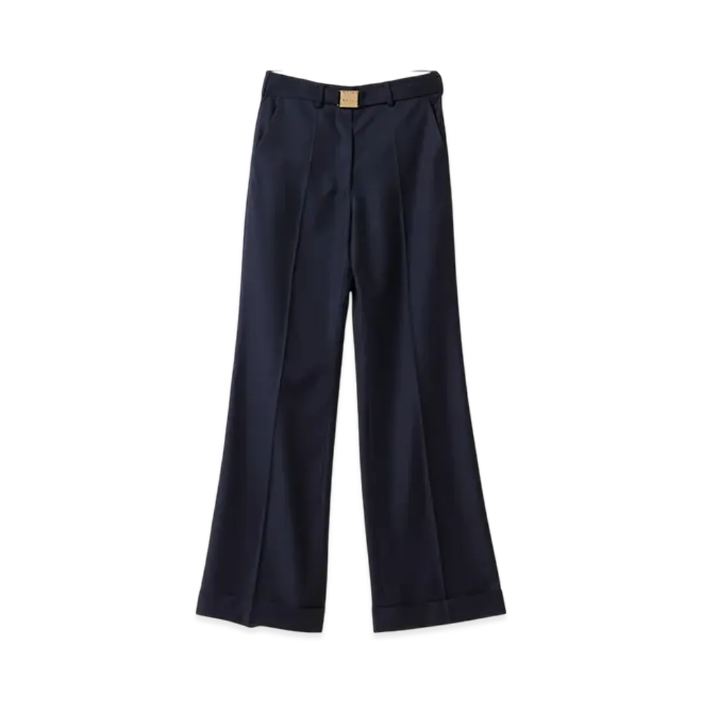 MIU MIU Women's Batavia Pants "Navy"