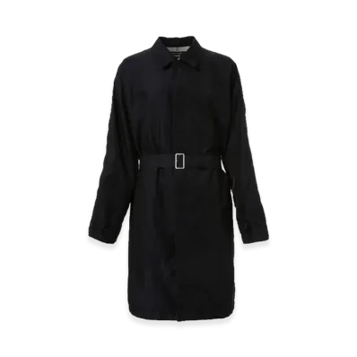 COMME des GARCONS HOMME Cotton Polyester Garbardine Coat "Navy"
