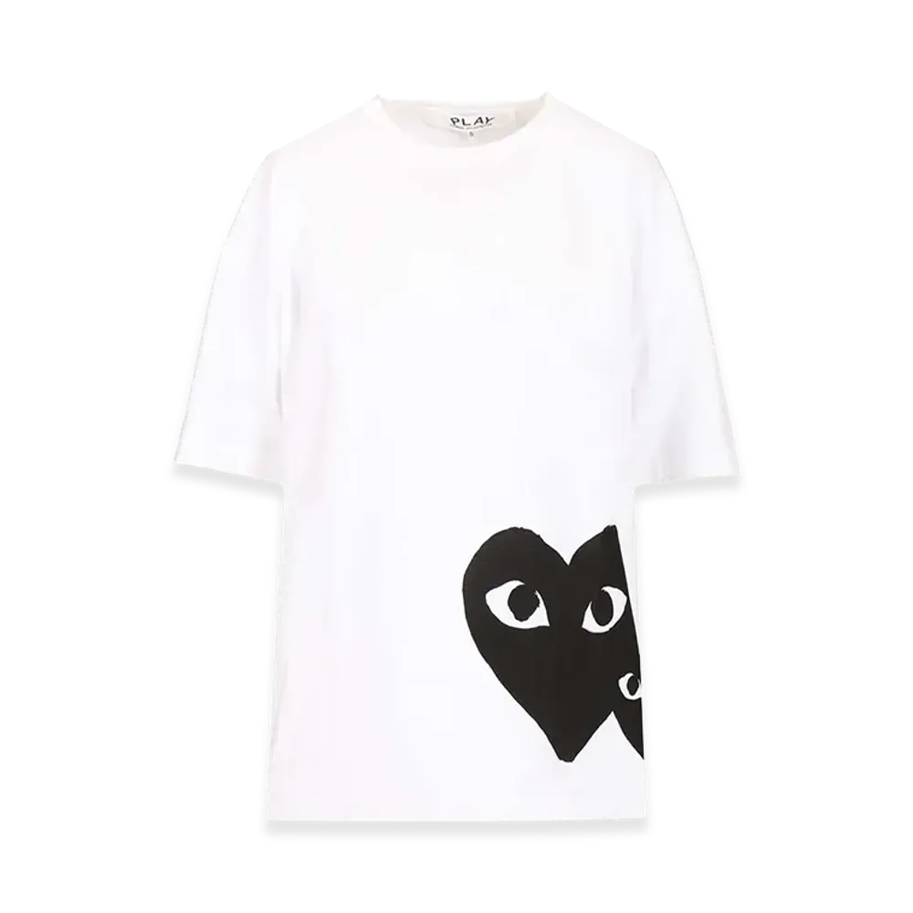 PLAY COMME des GARCONS Oversized Cotton T-Shirt "White"