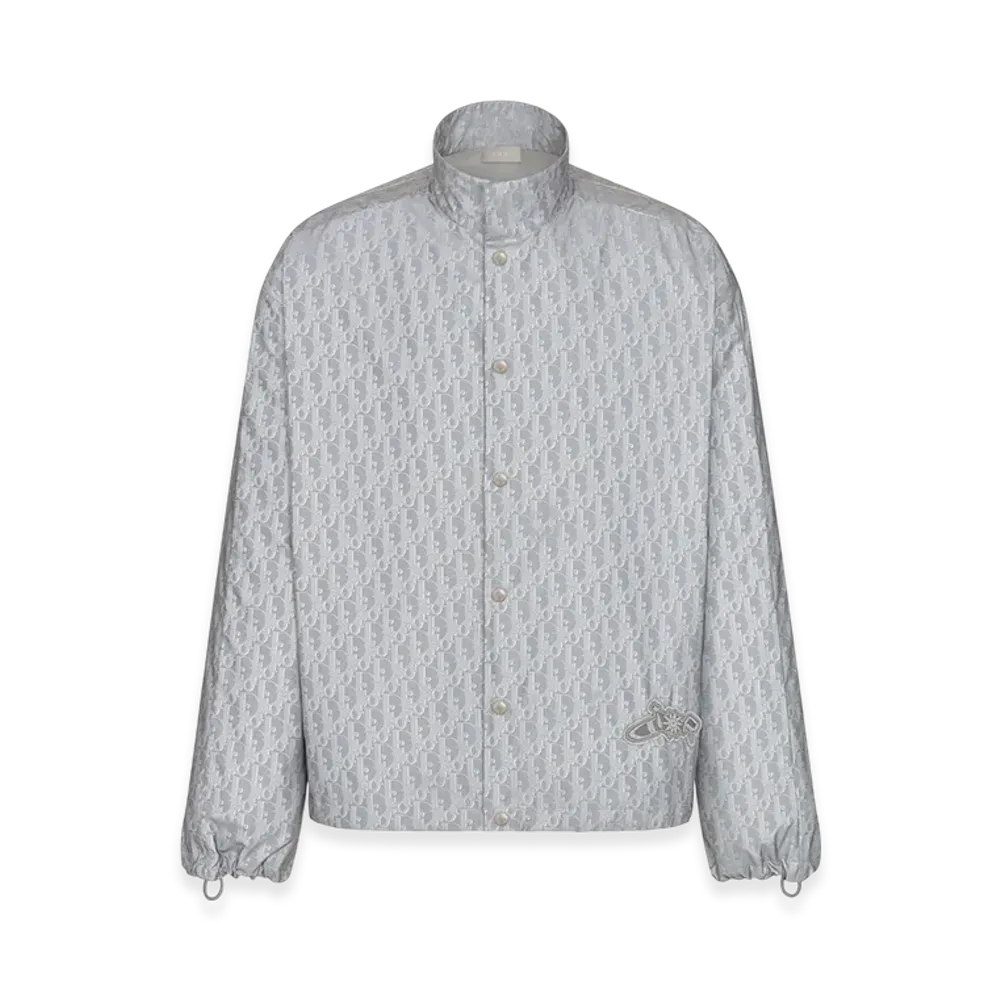 Dior x Lewis Hamilton Oversized Shirt in Dior Oblique Reflector Nylon "Gray"