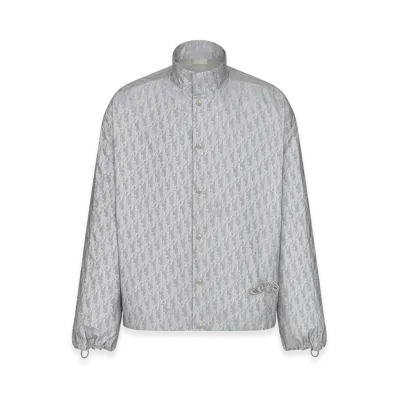 Dior x Lewis Hamilton Oversized Shirt in Dior Oblique Reflector Nylon "Gray"