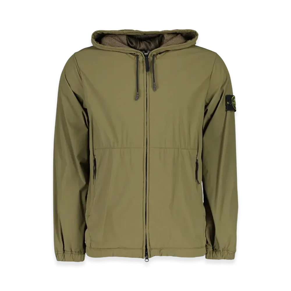 Stone Island 42731 Skin Touch Nylon TC Hooded Jacket - 21SS "Olive Green"