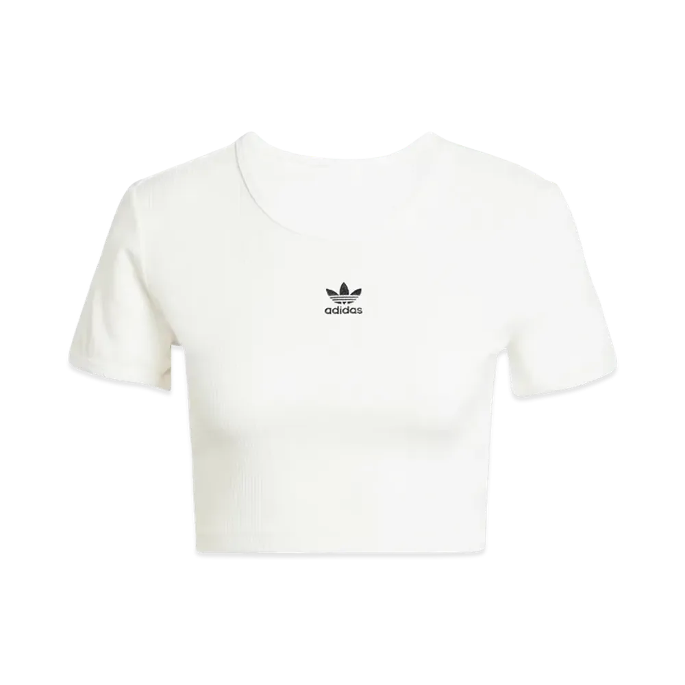 adidas Essentials Rib T-shirt "Cloud White"