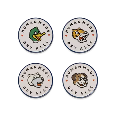 HUMAN MADE Animal Coaster Set "White"