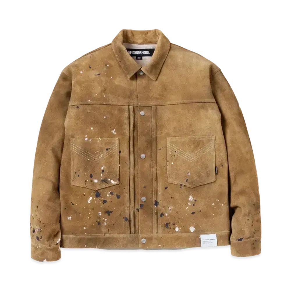 NEIGHBORHOOD Drip Suede Jacket "Beige"