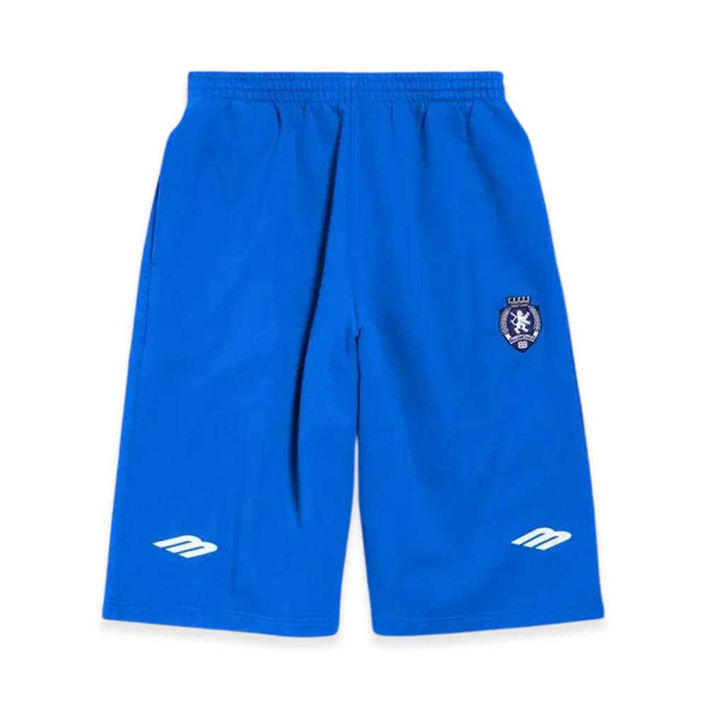 BALENCIAGA 3B Football Large Shorts "Royal Blue/White"