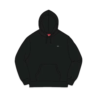 Supreme Small Box Hooded Sweatshirt "Black" (23SS)