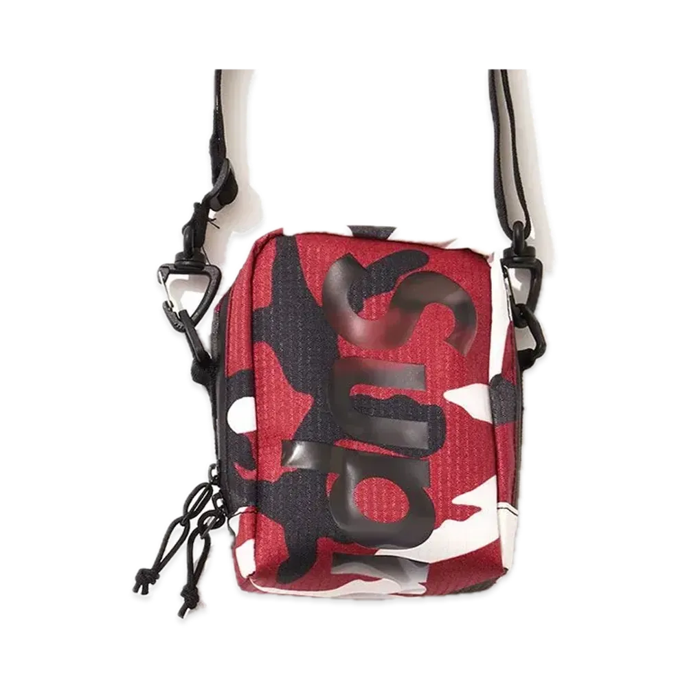 Supreme Neck Pouch 21SS "Red Camo"