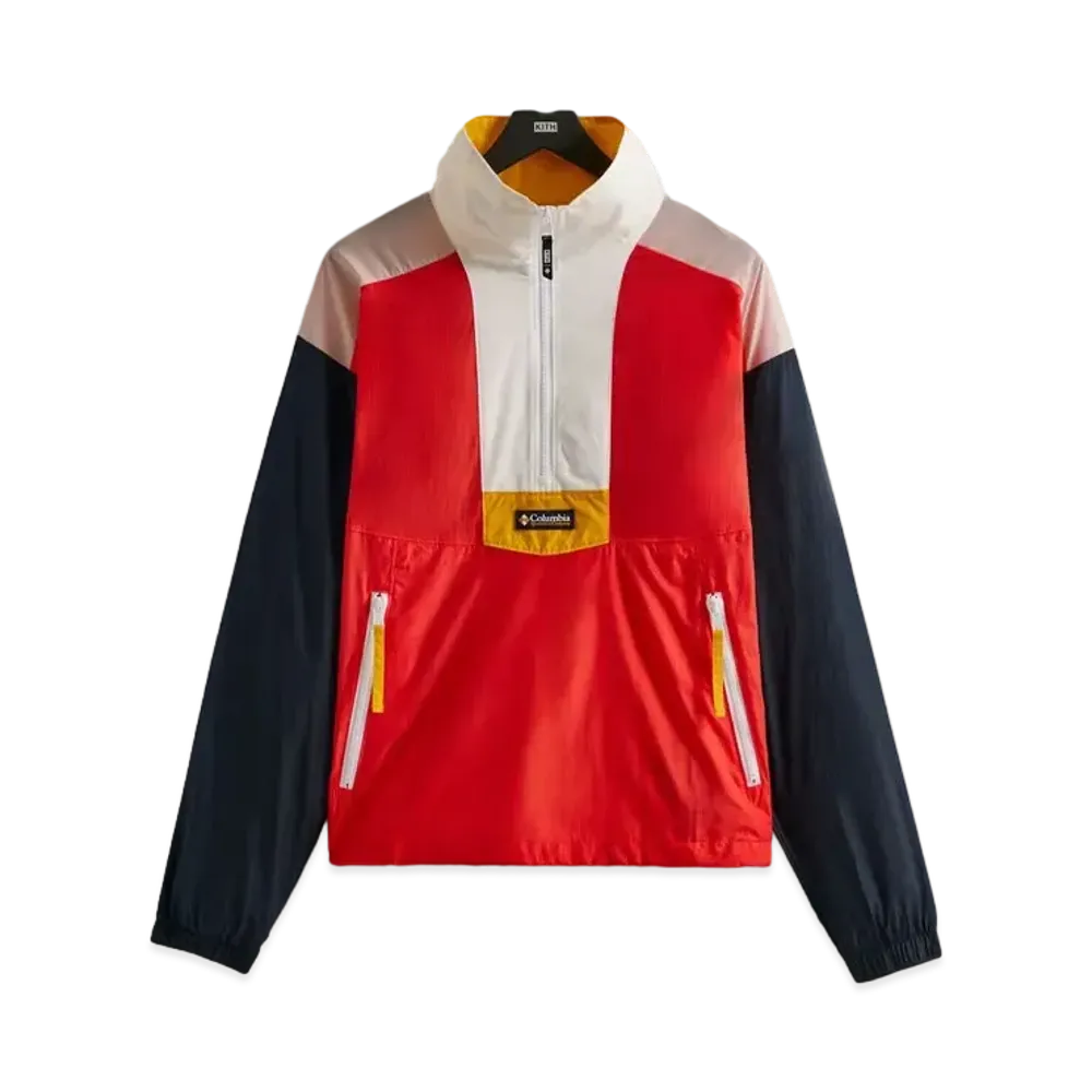 Kith x Columbia Riptide Windbreaker "Red Hibiscus"