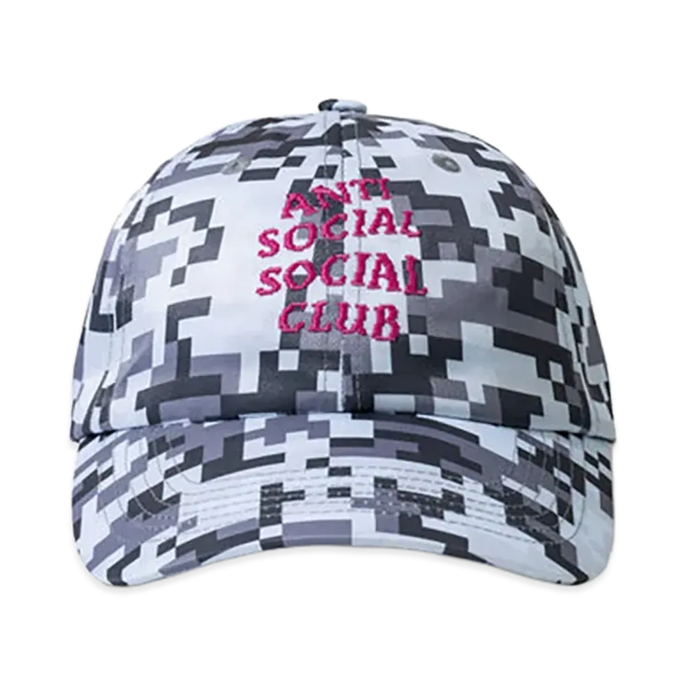 ANTI SOCIAL SOCIAL CLUB x Minecraft Pixel Camo 6P Hats "Grey"