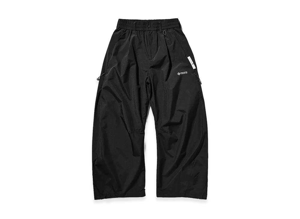 CLESSTE +Phenix Windstopper By Gore-Tex Labs Twill City Barrel Leg Pants "Black×White"