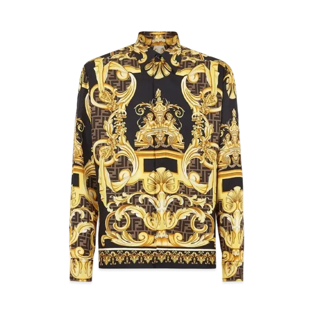 FENDI x Versace Fendace Multicolor Silk Shirt "Multicolor"