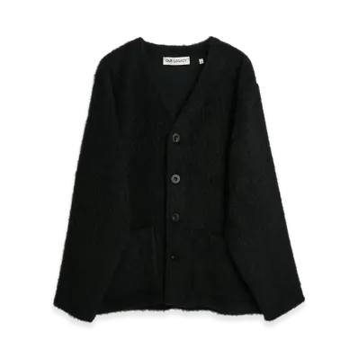 OUR LEGACY Cardigan "Black Mohair"