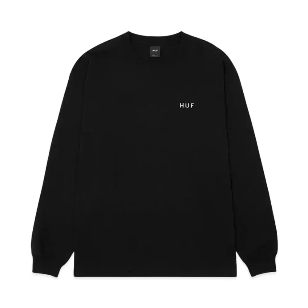 HUF OG Logo LS Tee "Black"