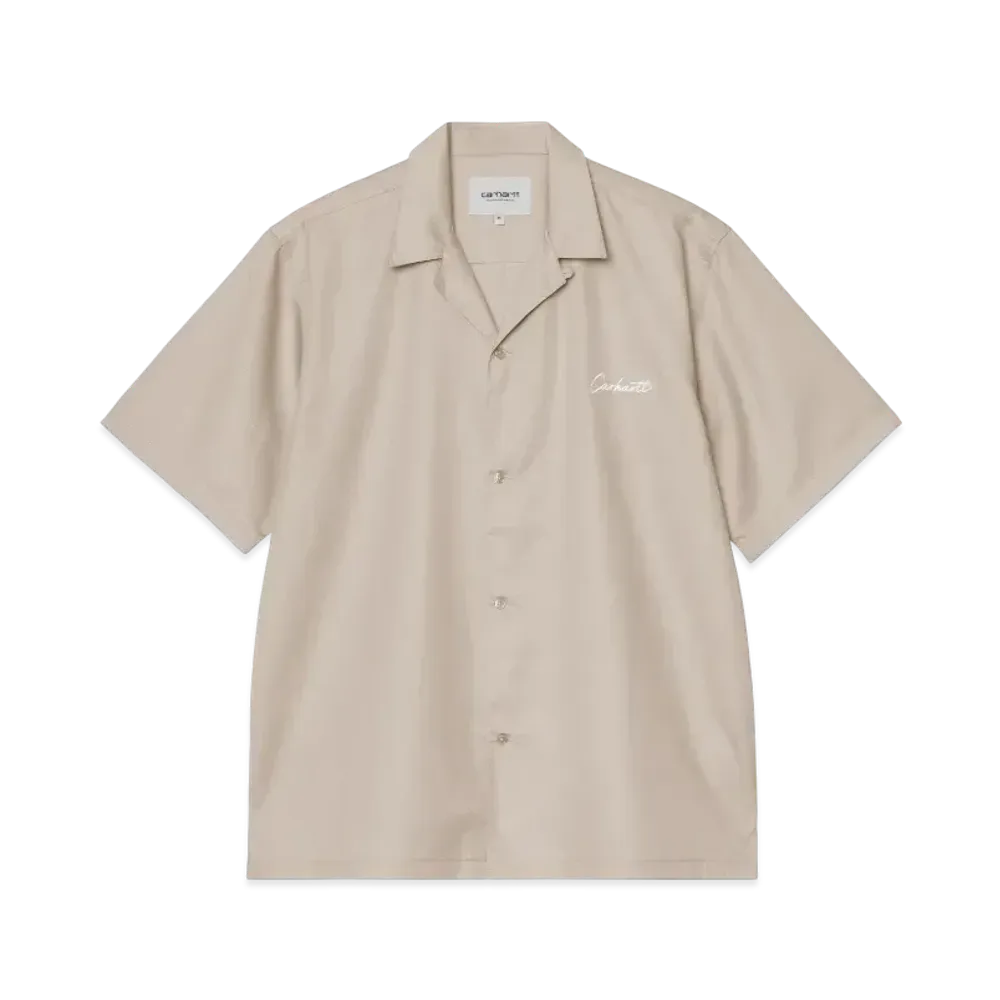 Carhartt WIP S/S Delray Shirt "Fleur de Sel/White"