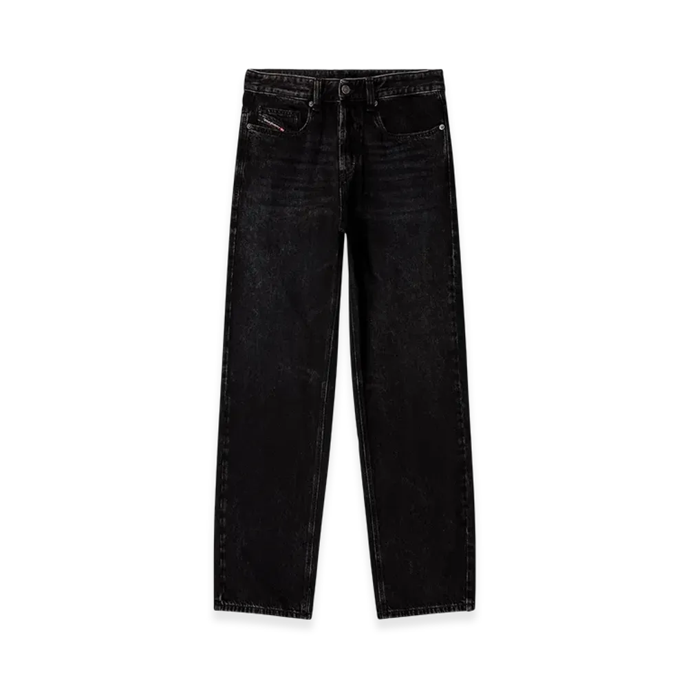 Diesel Relaxed Jeans 2001 D-Macro 09p09 Denim Pants "Black/Dark Grey"