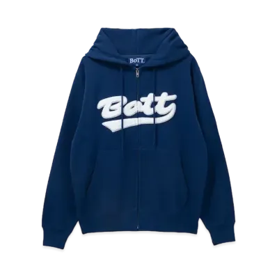 BoTT Script Logo Zip Hoodie "Navy"