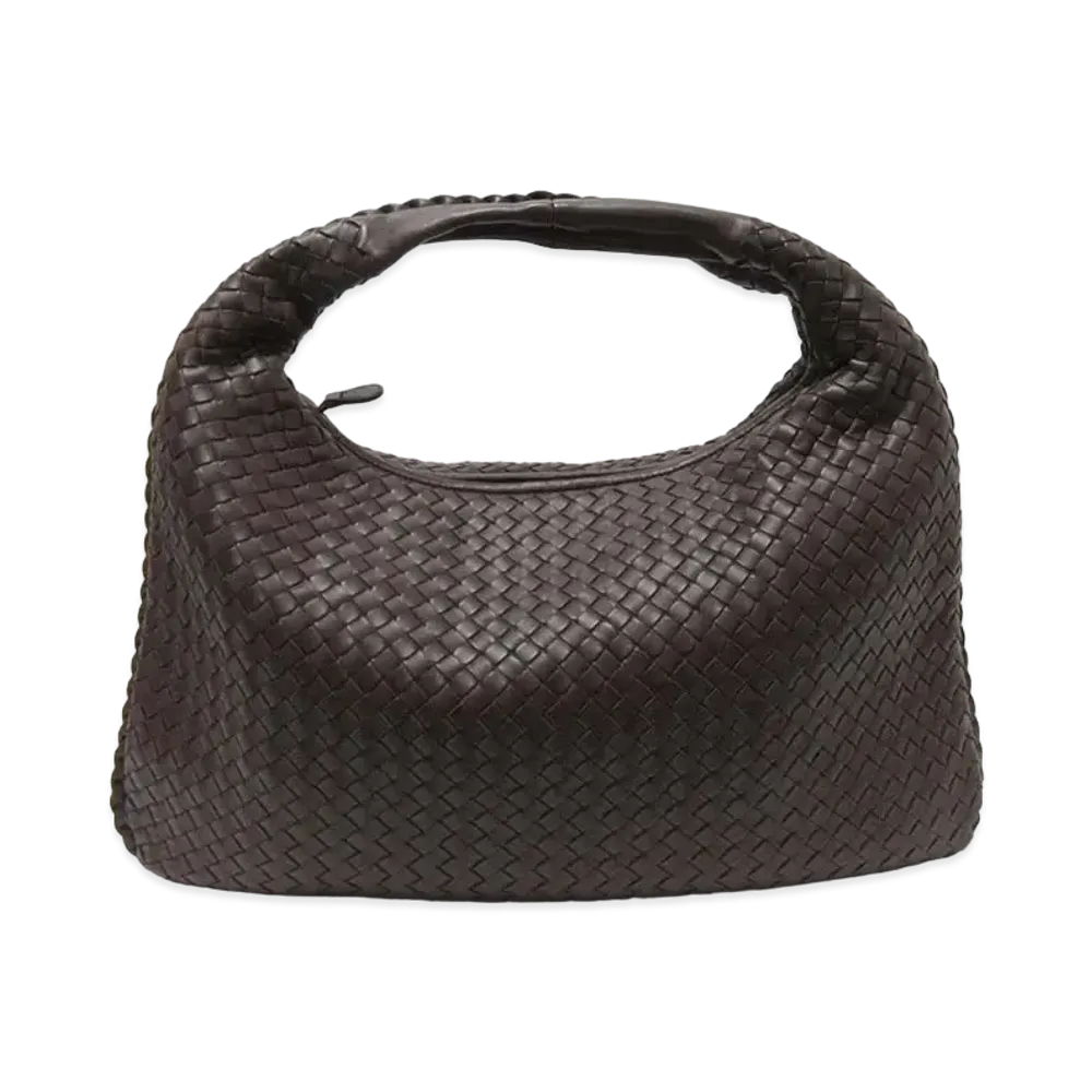 Bottega Veneta Intrecciato One Shoulder Bag ”Brown”