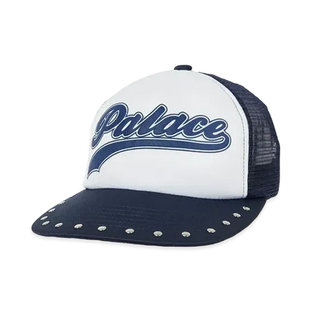 PALACE SCRIPT MESH BACK 5-PANEL "Navy"
