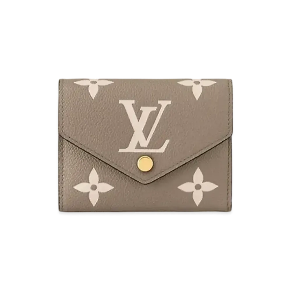 Louis Vuitton Victorine Wallet Monogram Empreinte Leather "Turtledove/Creme"