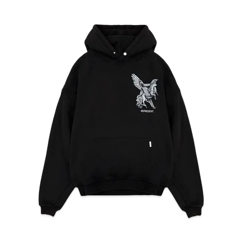 REPRESENT Elegance In Motion Hoodie "Jet Black"
