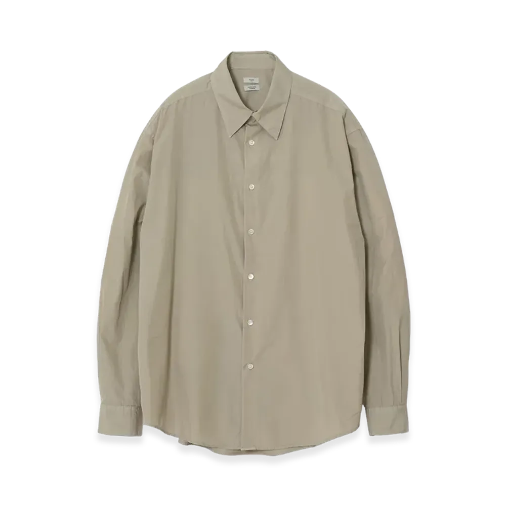 YOKE Suvin Cotton Relax Fit Shirt "Sand Beige"