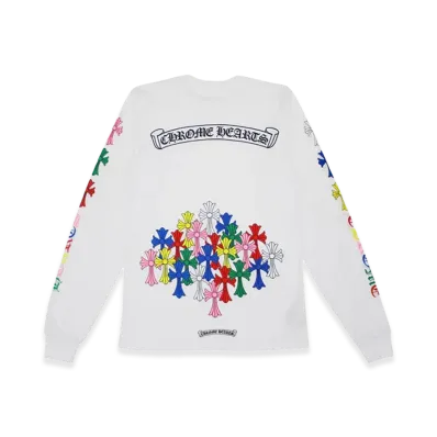 Chrome Hearts Cemetery Cross L/S T-Shirt "White/Multicolor"
