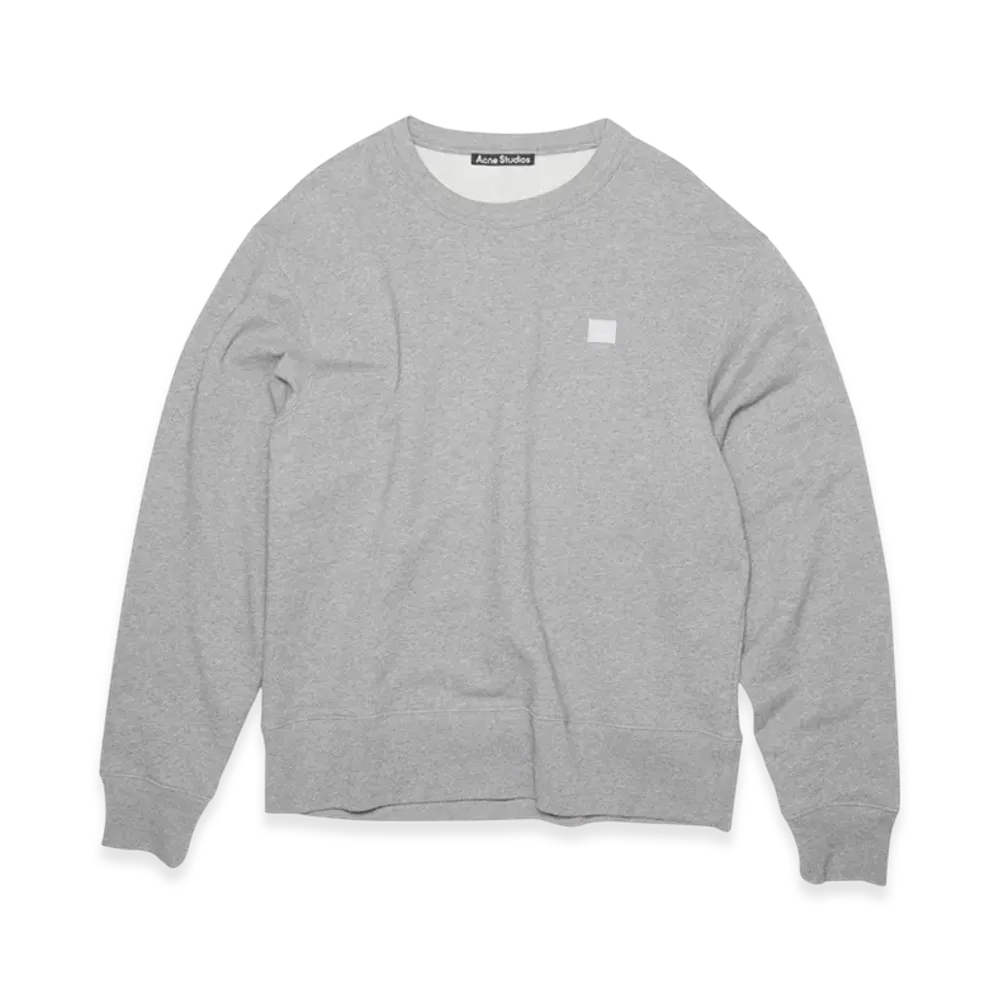 Acne Studios Fairview Face Crewneck Sweatshirt "Light Grey Melange"