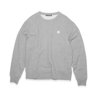 Acne Studios Fairview Face Crewneck Sweatshirt "Light Grey Melange"