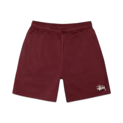 Stussy Basic Mesh Short "Dark Red"