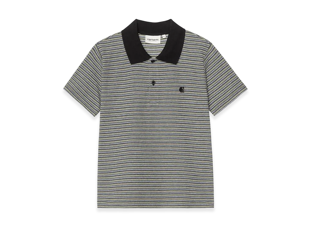 Carhartt WIP Women's S/S Dion Polo "Dion Stripe Icaria"