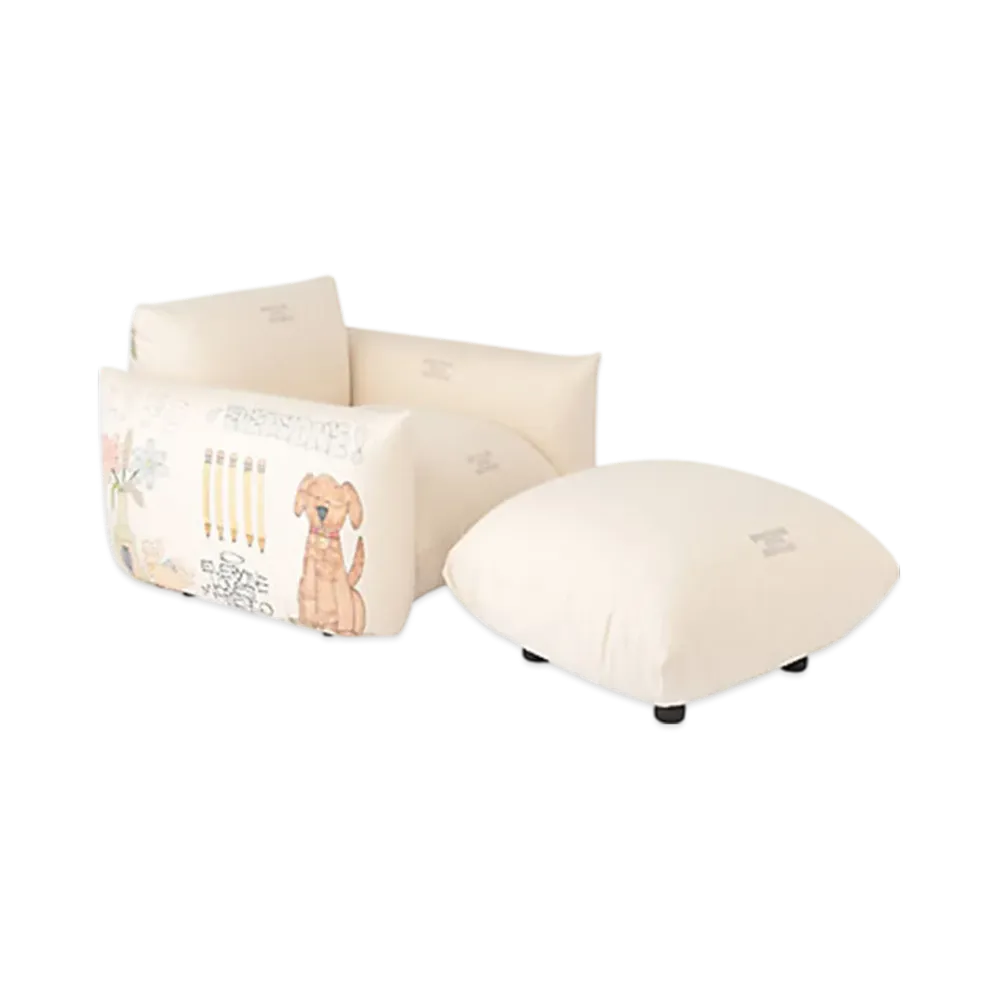 everyone x arflex loves MARENCO Ottoman "Ivory"