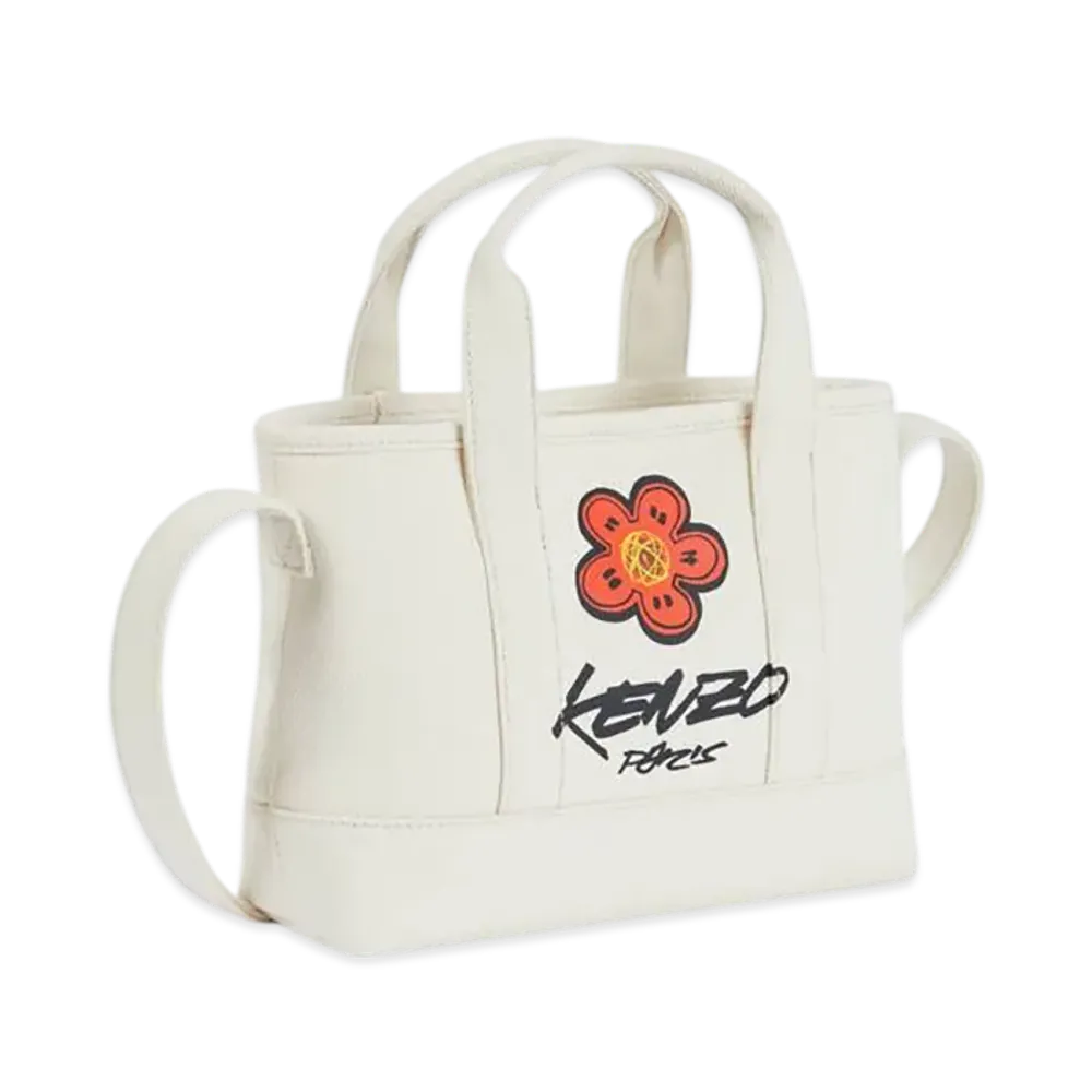 KENZO x Futura 2000 Canvas Kenzo Utility Small Tote Bag "Ecru"