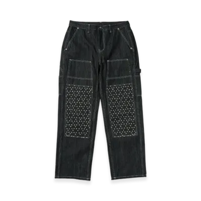 THUG CLUB Angels Studded Work Pants "Black"